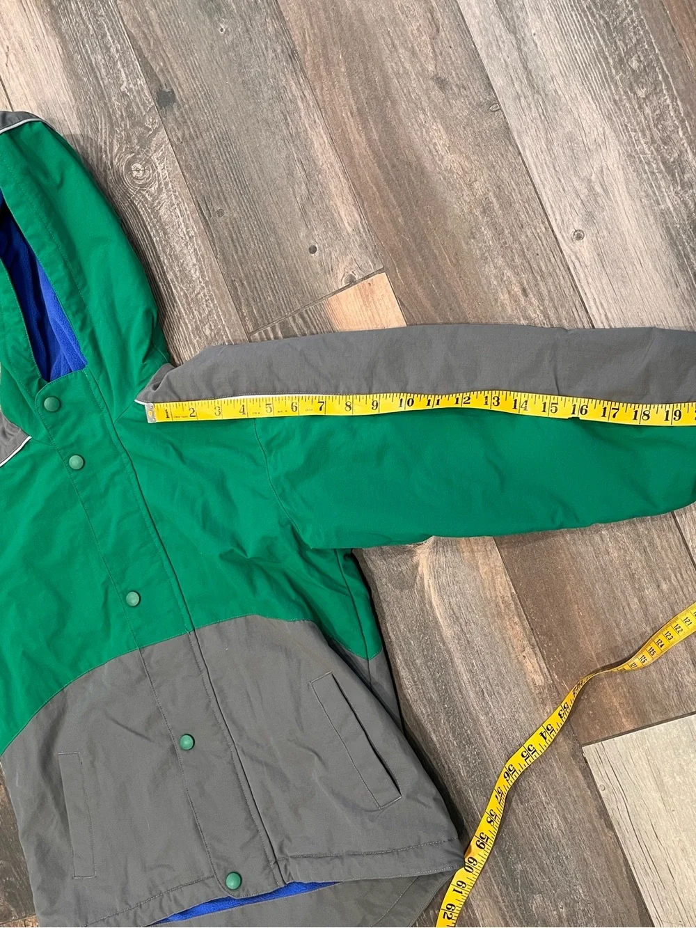 Hanna Andersson 140 Boys Hooded Insulated Zip Coat Jacket 10 Ski Snowboard